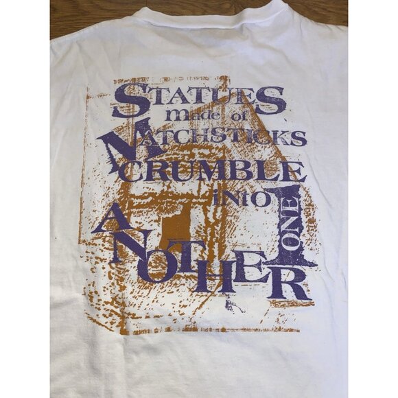 Rare Vintage Bob Dylan 1989 European Tour Mens Double Sided Graphic Shirt Large - Picture 5 of 5